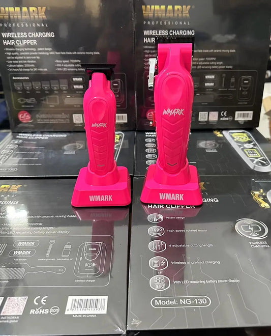 WMARK Hair Clipper Set NG-139+NG-339 — Electric Clippers with Charging Base for Salon