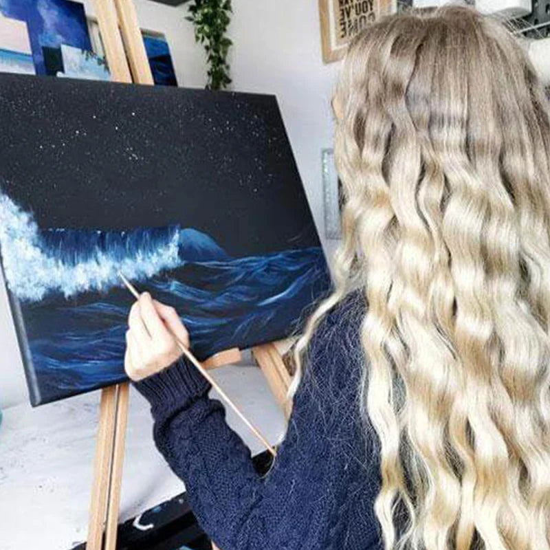 Black Canvas Wooden Oil Painting Frame – Cotton DIY Graffiti Canvas for Children & Beginner Art Practice Supplies