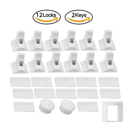 Children’s Magnetic Safety Lock — Baby Protection Drawer & Cabinet Door Lock Limiter for Child Security