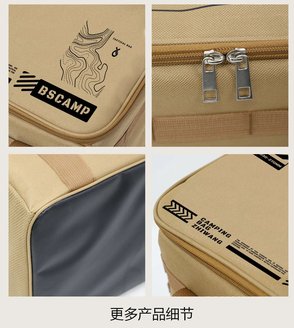 30-42L Waterproof Tactical Camping Storage Bag – Insulated Folding Organizer for Outdoor Gear, Picnic, and Field Equipment