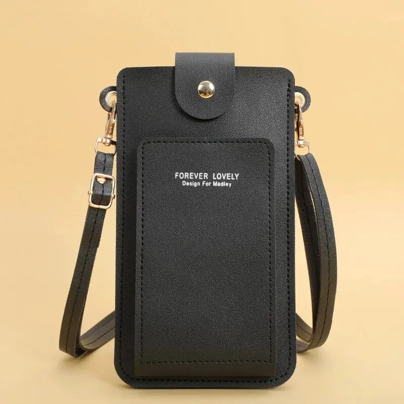 Women's Soft Leather Wallet & Touch Screen Phone Purse – Crossbody Shoulder Bag Handbag
