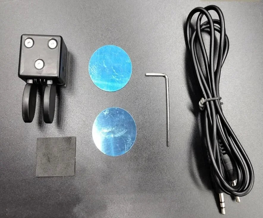 Mini Dual Paddle Key Morse Key - CW Key with Automatic Base and Magnetic Adsorption for Shortwave Radio