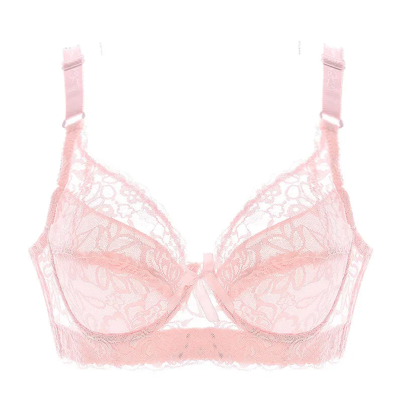 Women’s Plus Size Lace Push-Up Bralette – Sexy Support Bra for 80CD–105CD (42D–46D) Comfortable Intimates Lingerie