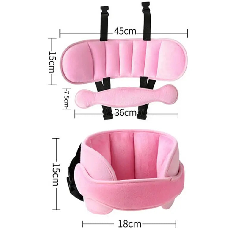 Child Safety Car Seat Head Support Belt – Baby Head Sleep Protector Pillow, Neck Holder & Positioner for Travel