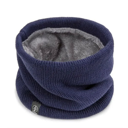 Soft Knitted Neck Warmer for Men & Women - Thick Winter Sports Scarf for Running, Skating & Hiking