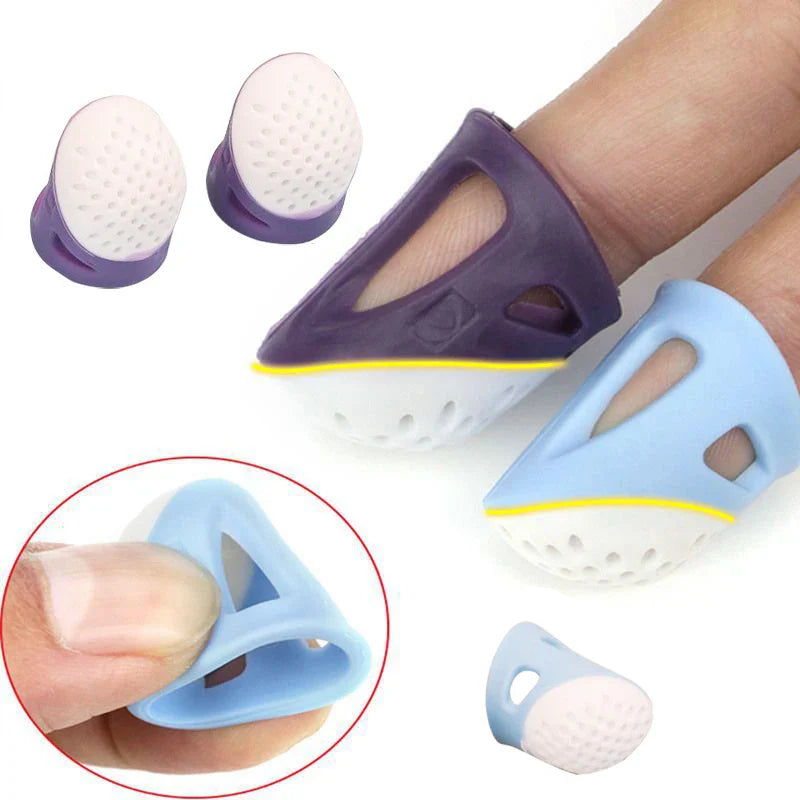 Breathable Silicone Thimbles - Multifunctional Protective Finger Sleeves for DIY Crafts & Sewing Accessories