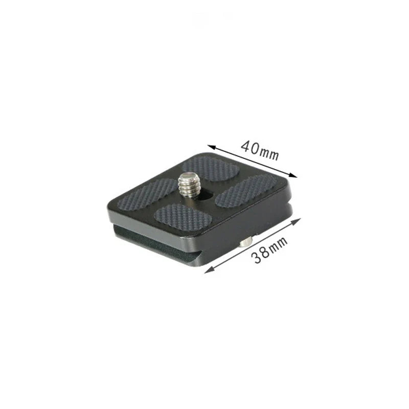 Metal Quick Release Plate – 1/4”-20 Camera Screw Mount Adapter for DSLR Tripod & Ball Head Standard Camera Mounting Plate