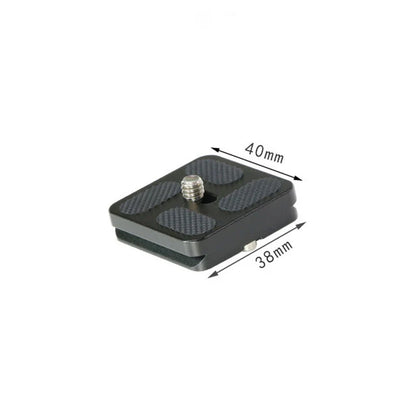 Metal Quick Release Plate – 1/4”-20 Camera Screw Mount Adapter for DSLR Tripod & Ball Head Standard Camera Mounting Plate
