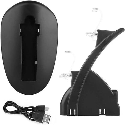 Gaming Controller Charger Stand with LED Indicator - Dual USB Docking Station for PS4 Pro and Accessories