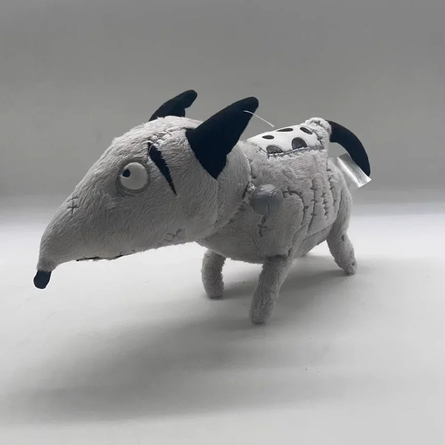 25cm Frankenweenie Sparky Dog Plush Toy – Soft Stuffed Animal Doll for Kids Birthday Gifts, Tim Burton Anime Collectible