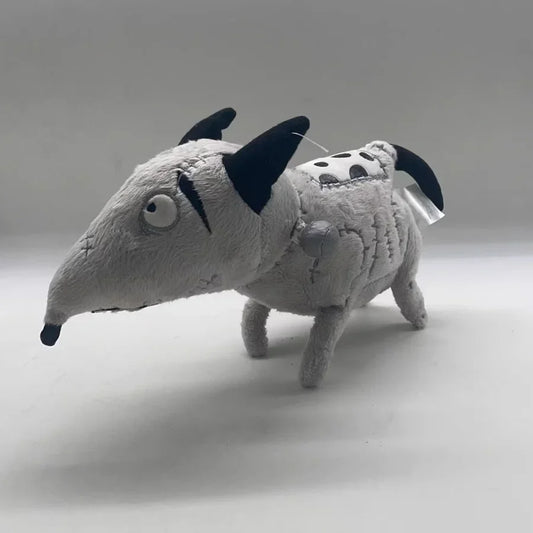 25cm Frankenweenie Sparky Dog Plush Toy – Soft Stuffed Animal Doll for Kids Birthday Gifts, Tim Burton Anime Collectible