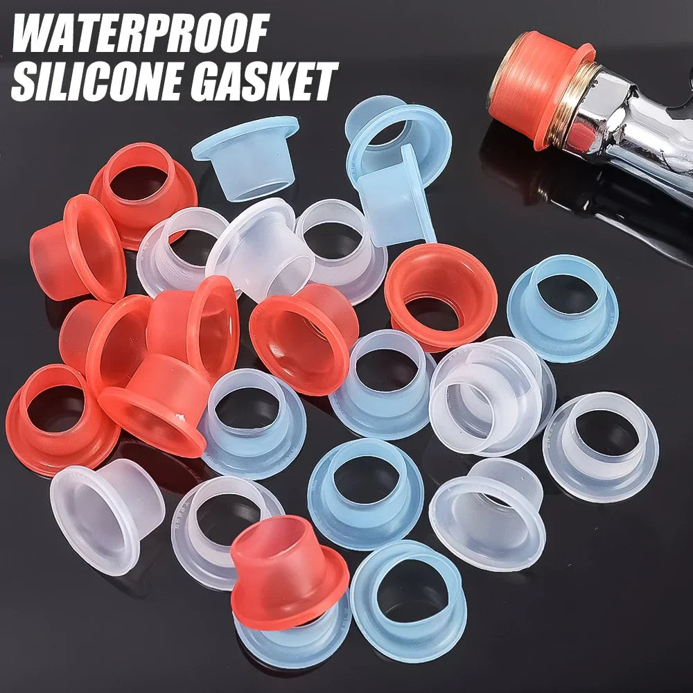 100/10PC Leak-Proof Faucet Sealing Gaskets – Rubber & Silicone Washers for Plumbing Hose Leak Prevention