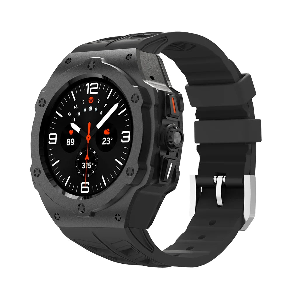 Luxury Carbon Case & Rubber Strap Kit – Samsung Galaxy Watch Ultra 47mm Accessories