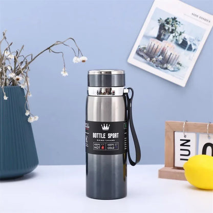 1000ml Stainless Steel Thermal Bottle – Double Wall Vacuum Insulated Leakproof Thermos for Coffee & Tea, Office Travel Flask