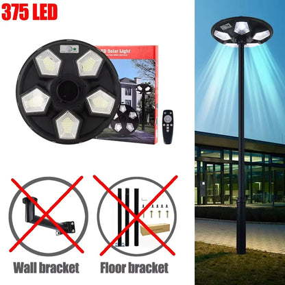 Solar Lamp Post Light - 78-Inch Outdoor Garden Pole Lamp with Removable Head and IP67 Waterproof Design