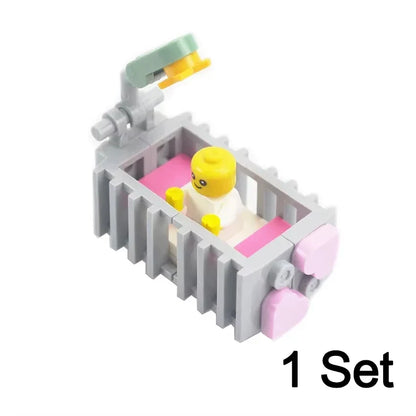 DIY Mini Food Building Block Figures – Bread, Fish, Fruit, Chicken, Crab, Hot Dog, Cake, Pizza & Carrot Creative Toy Bricks