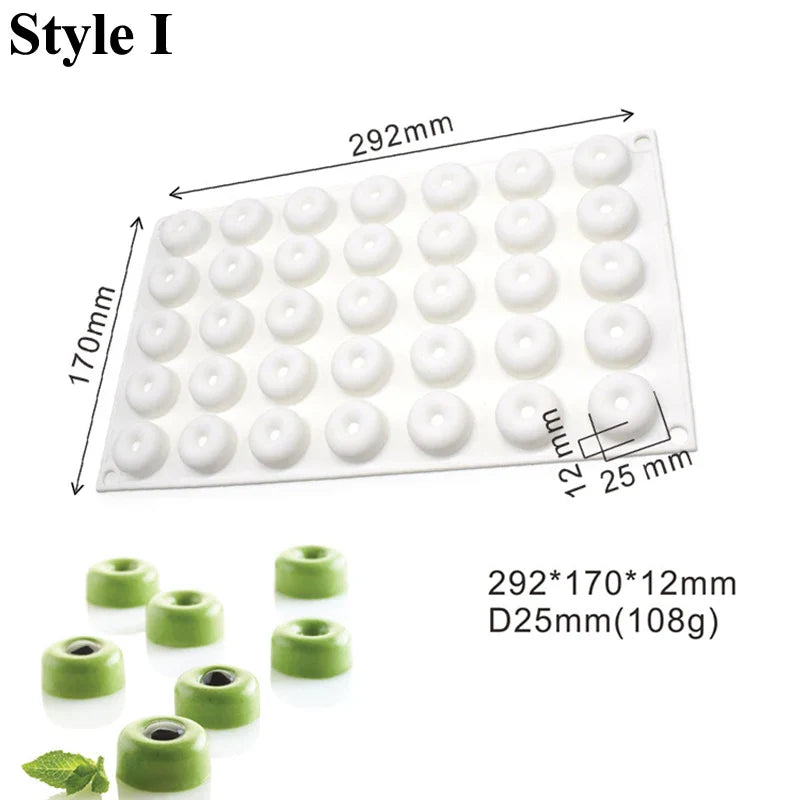 35-Cell Silicone Candy & Chocolate Mold — Jelly, Cake, Ice Cube & Dessert Baking Tool
