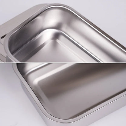 Dental Disinfection Box with Lid – Stainless Steel Sterilizer Container for Surgical Equipment & Lab Instrument Storage