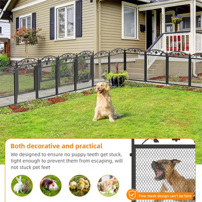 8-Panel DIY Heavy Duty Dog Playpen – Indoor & Outdoor Metal Puppy Fence with Waterproof Pad for Whelping and Training