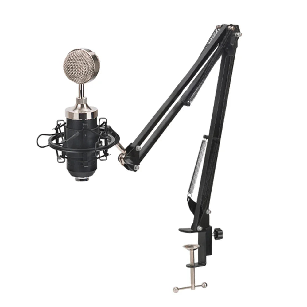 Professional Scissor Arm Stand for BM800 Microphone – Universal Shock Mount with Spider Cantilever Bracket and Mic Holder
