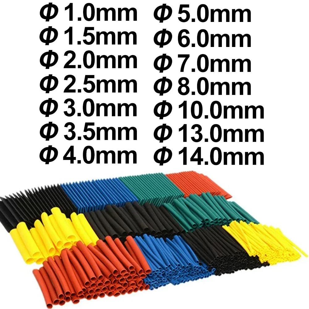 Heat Shrink Tube Kit - Thermoresistant Tubing for Electrical Wire & Cable Insulation and Protection