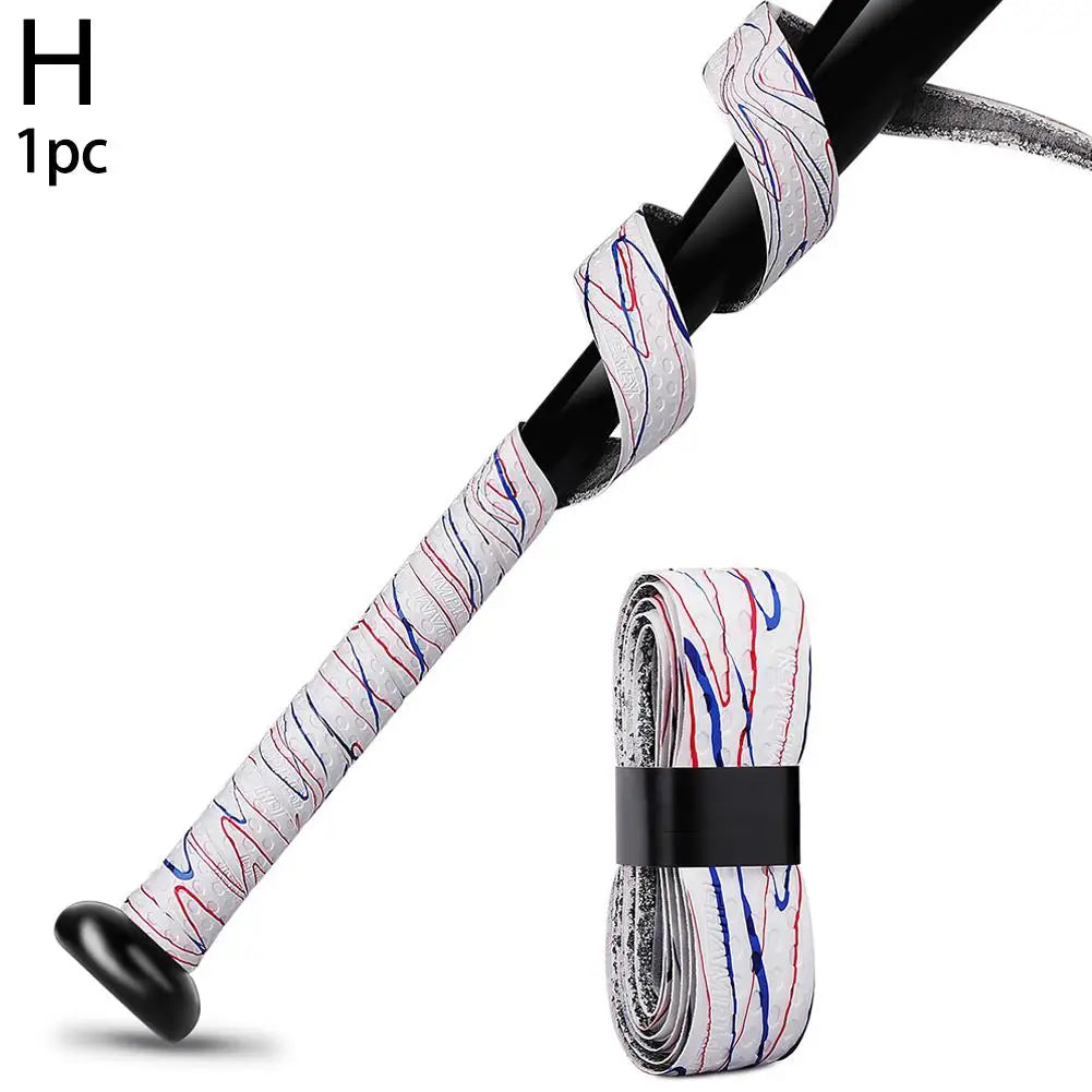 PU Baseball Bat Grip Tape – Multicolor Shock Absorption, Anti-Slip for Baseball, Softball, Cricket, and Hockey Bats