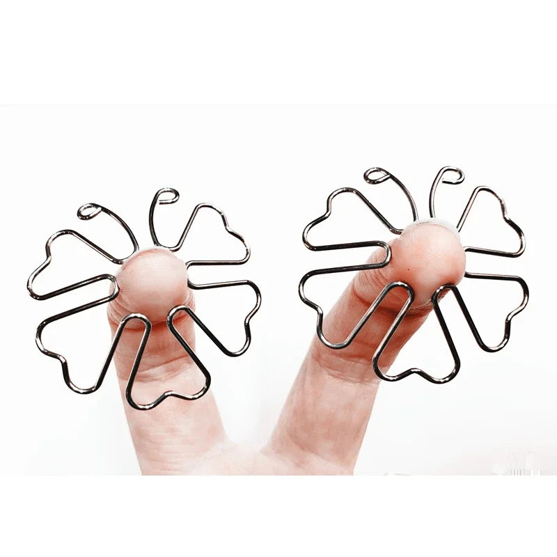 Stainless Steel Nipple Clip Accessories – Butterfly Style Metal Body Jewelry for Couples