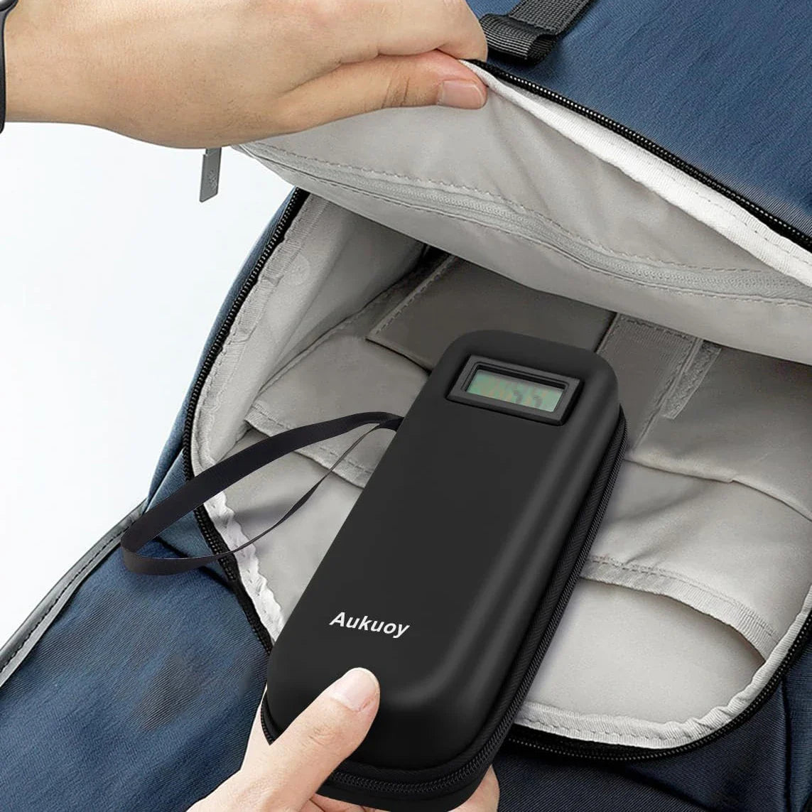 Insulin Cooler Travel Case — Refrigerated Medicine Organizer Bag with Thermometer Display for Diabetic Medication