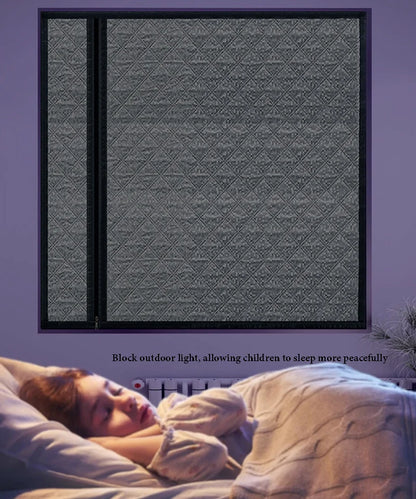 Side Zipper Cotton Curtain – Double-Layer Thickened, Windproof and Cold-Resistant Household Curtain, Customizable