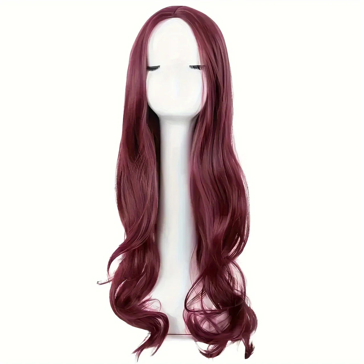 27 Inch Long Curly Synthetic Wig for Women - Black & Blonde Fancy Dress Wig, Glamorous Synthetic Hair