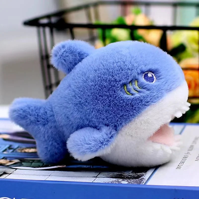 Cute Marine Animal Plush Keychains – Seal, Shark & Whale Soft Toy Pendants for Bags, Cars, and Children’s Gifts