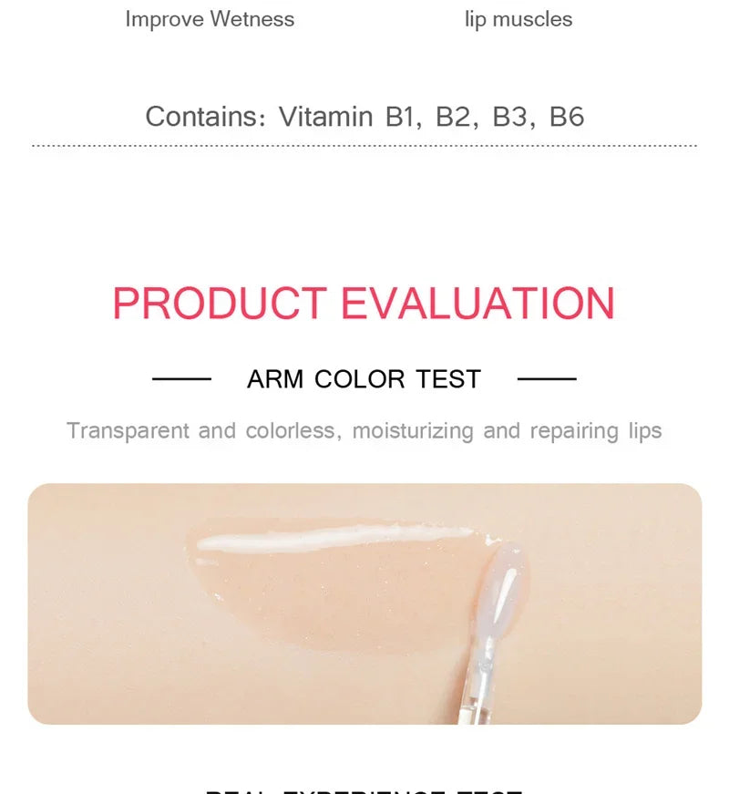 Mini Capsule Liquid Lip Balm – Moisturizing Transparent Color-Changing Plumping Jelly Lip Gloss