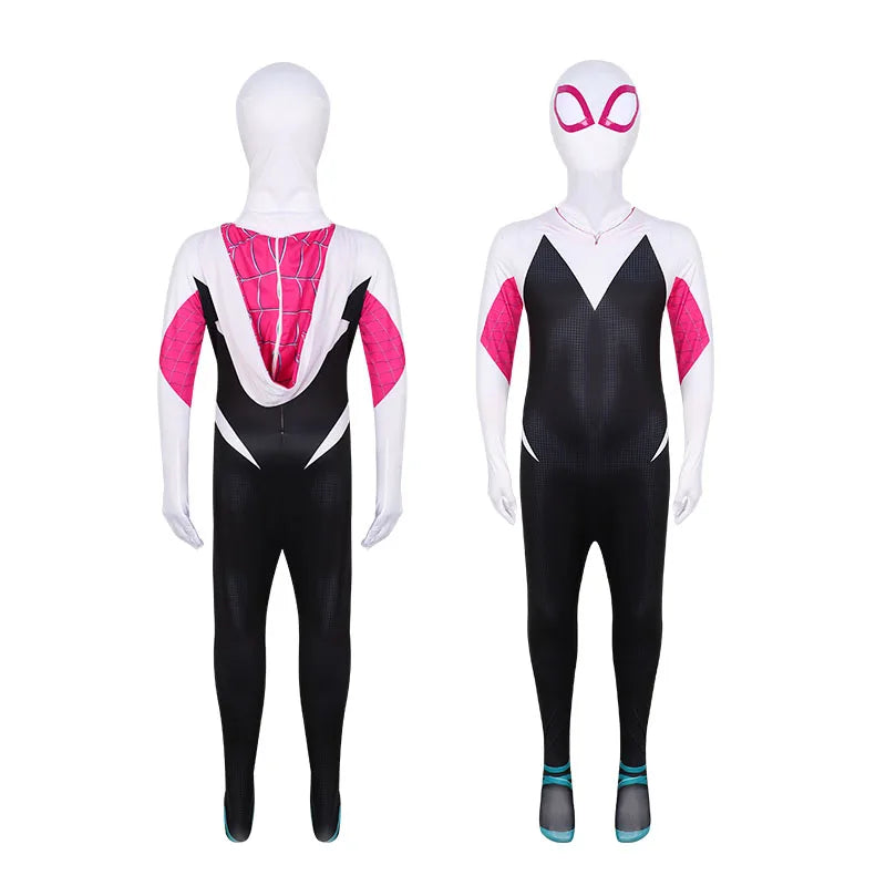 Kids Spiderman Costume – Miles Morales Superhero 3D Zentai Bodysuit Jumpsuit for Boys & Girls, Halloween Cosplay Outfit