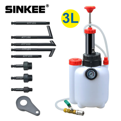3L Manual Transmission Oil Filling System | Hand Pump & Pneumatic Automatic Gearbox Fluid Pump with Adapters