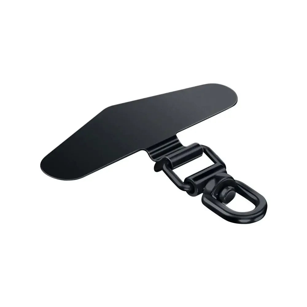 360° Rotatable Stainless Steel Phone Lanyard Clip Patch – Ultra-Thin Self-Adhesive Mobile Phone Tether Tab Holder for Case Strap Attachment