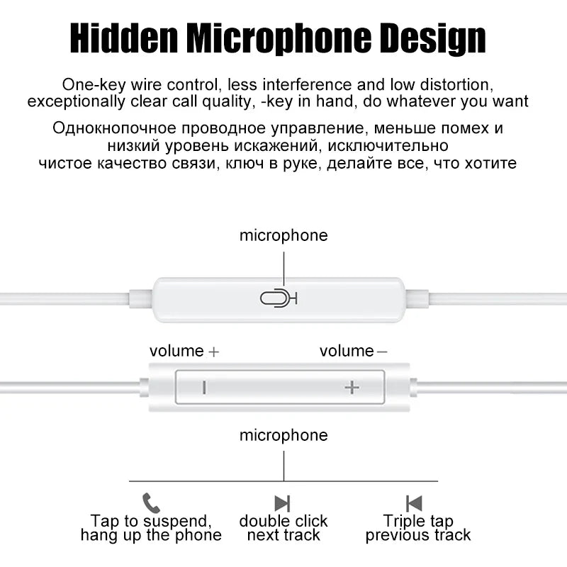 Wired Stereo Earphones for Apple iPhone 7–16 & iPad — 3.5mm Headphones for iPhone, Tablet, Laptop