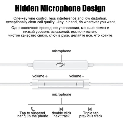 Wired Stereo Earphones for Apple iPhone 7–16 & iPad — 3.5mm Headphones for iPhone, Tablet, Laptop