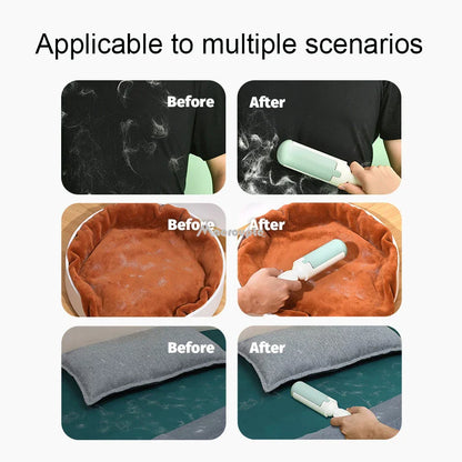 Effortless Pet Hair Removal: Self-Cleaning Electrostatic Brush for Clothes & Upholstery