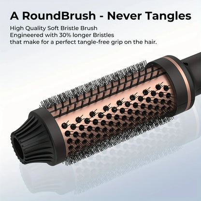 Electric Hair Curler & Straightener Hot Comb Brush – Professional Anti-Scald Thermal Styling Tool Valentine Gift Hair Tool