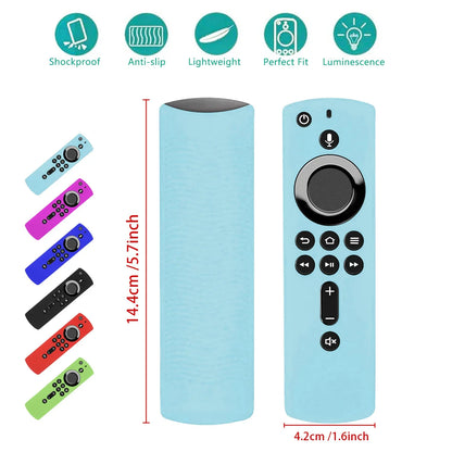 Shockproof Anti-Slip Silicone Case for Amazon Alexa Fire TV Stick Remote Control: Protective Cover for Durable Controller Sheath