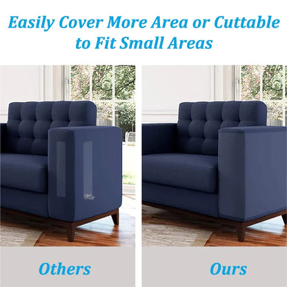 2Pcs Self-Adhesive Cat Scratch Sofa Protection Pads - Pet Furniture Protectors Cover, Anti-Cat Scratch Couch Guard Stickers