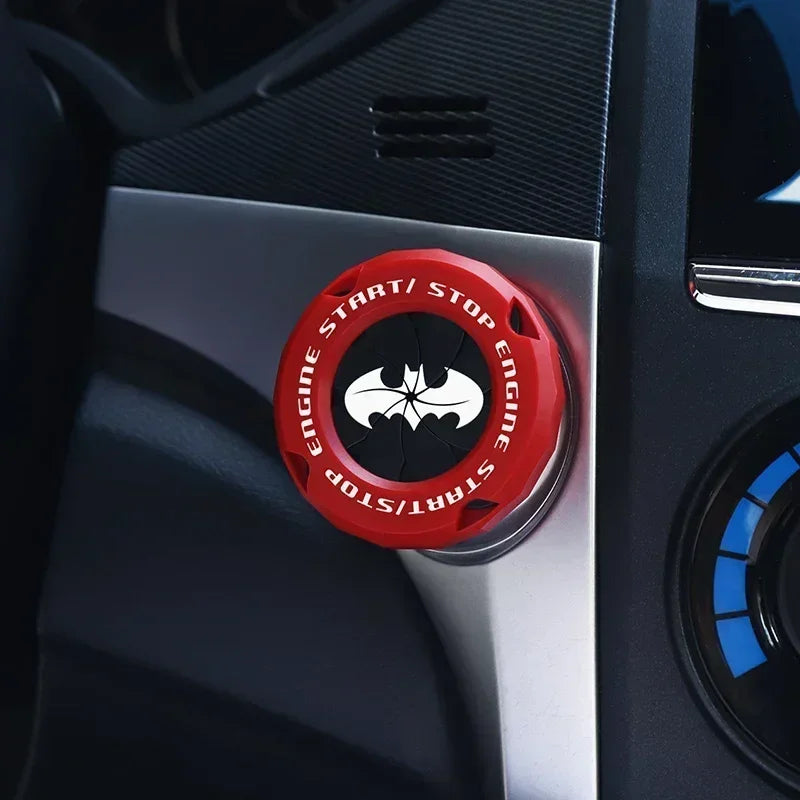 Car One-Key Start/Stop Button Cover – Engine Ignition Protective Sticker for Car & Motorcycle Interior Decoration