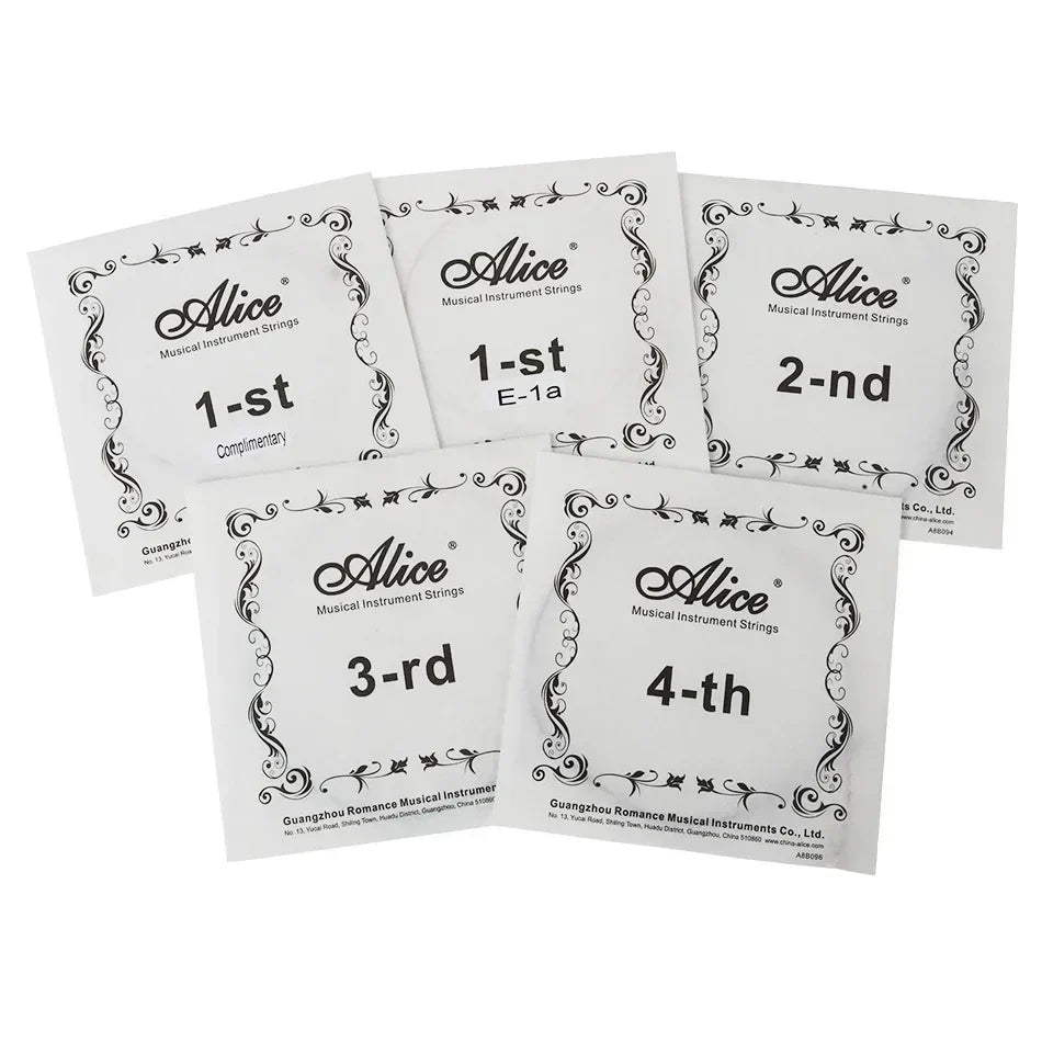 Alice A709 Violin Strings Set – Nylon Core Steel Strings with Al-Mg and Ni-Cr Winding for Professional Performance