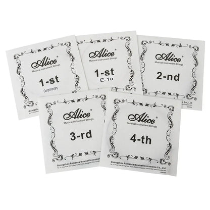 Alice A709 Violin Strings Set – Nylon Core Steel Strings with Al-Mg and Ni-Cr Winding for Professional Performance