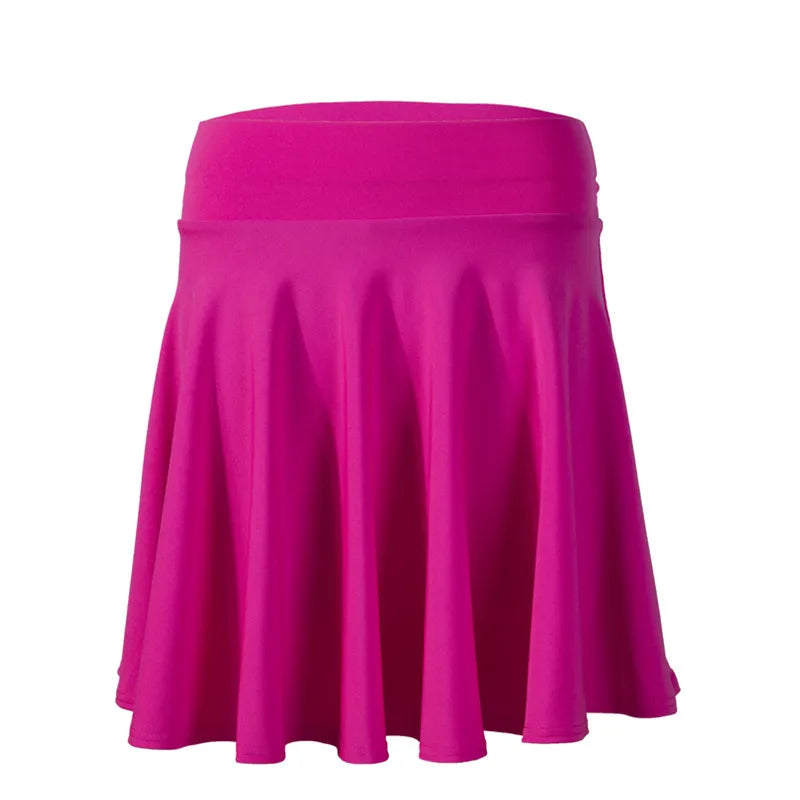 Women’s Flared Mini Skirt with Built-In Shorts – Pleated Skater Style Casual Fashion Skirt, Plus Size 2025 Design