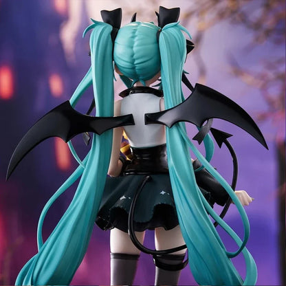Anime Little Devil Hatsune Miku PVC Model – Handmade Dark Angel Raccoon Chuyin Collectible Ornament