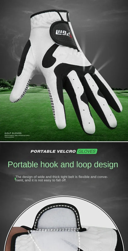 PGM Professional Golf Gloves – Breathable Microfiber, Non-Slip, Perfect for Club Swing & Putting Training
