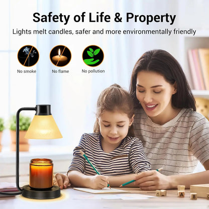 Aromatherapy Candle Table Lamp with Wax Warmer – Illuminate and Elevate Your Home Decor!