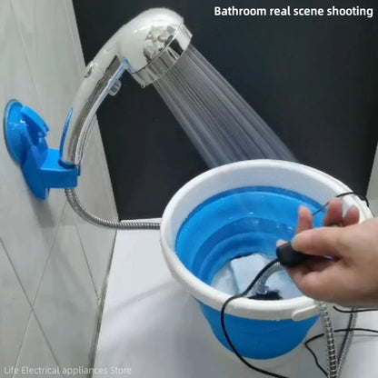 Intelligent Temperature Measuring Portable Home Shower - Pure Copper Brushless Motor, Simple One-Piece Installation