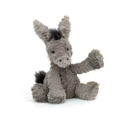 23/40/60cm Cute Burro Plush Toy — Grey Donkey Stuffed Animal, Soft Baby & Infant Doll, Birthday Gift & Room Decor